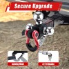 TYT Tri Ball Hitch Trailer Mount w/ Locks, Tow Hook