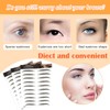 MWOOT 6 Sheets 4D Hair-Like Eyebrow Tattoos Stickers,Waterproof Natural Fake