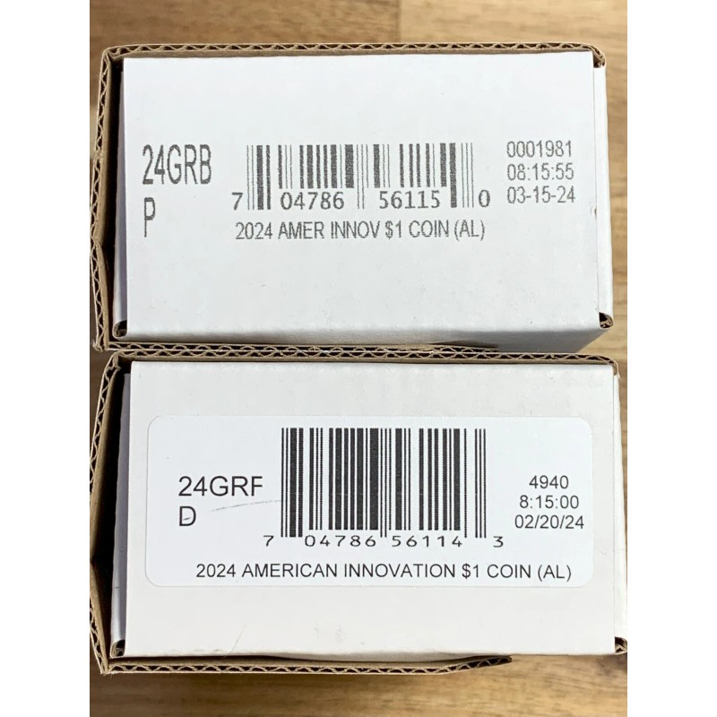 2024 P&D Alabama - American Innovation $1 - 2 Coin