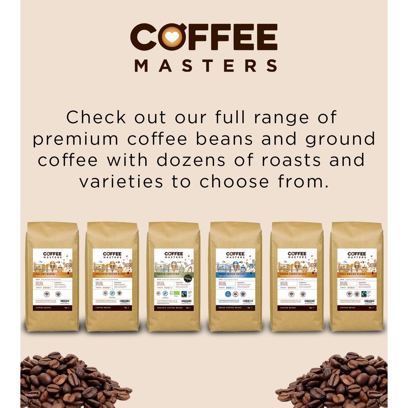 Coffee Masters Cafetiere Ground Coffee - Mountain Water Decaffeinated, 200g
