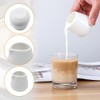 KUWUNG 12 Pcs Small Milk Jug, 50ml White Ceramic Milk