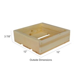 Wooden box 12 x 12 x 4