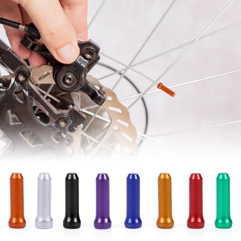 200pcs Bicycle Cable End Caps, Bike Brake Cable End Caps