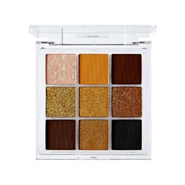 Ruby Kisses Eyeshadow Palette Highly Pigmented Eye Makeup 9 Shades Matte Shimmer Metallic Eyeshadow Palette (Creme Brulee)