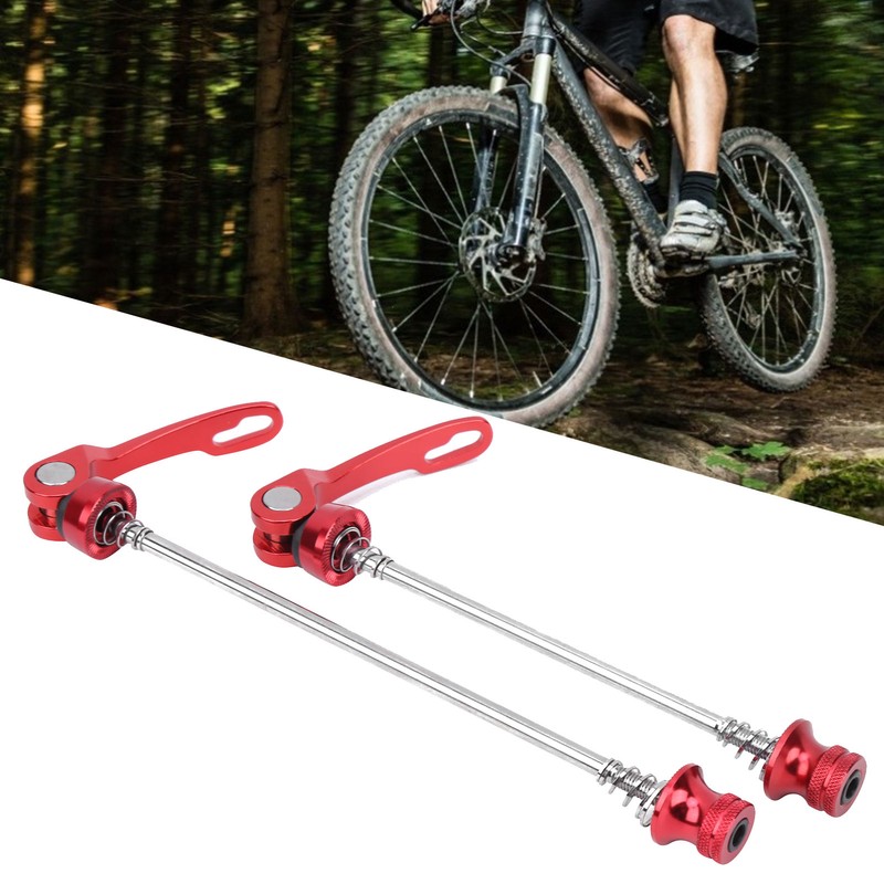 2Pcs Bicycle Wheel Hub Skewers Mountain Bike Road Bike Axle