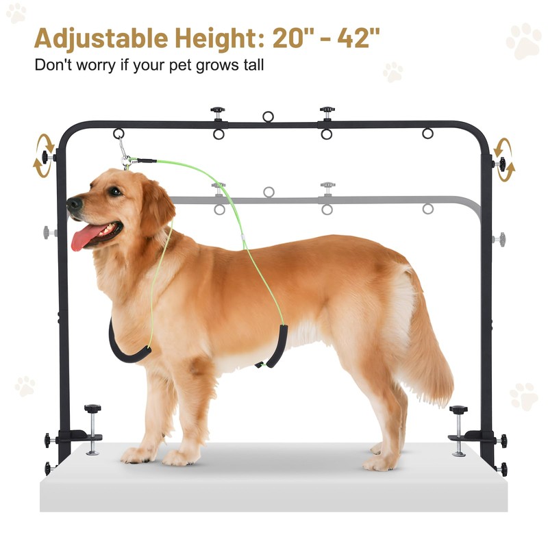 Dog Grooming Table Arm for Home Use, Pet Grooming Hammock