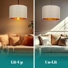 GIGGI Fabric Lamp Shades with Golden Inner Light Shade Ceiling