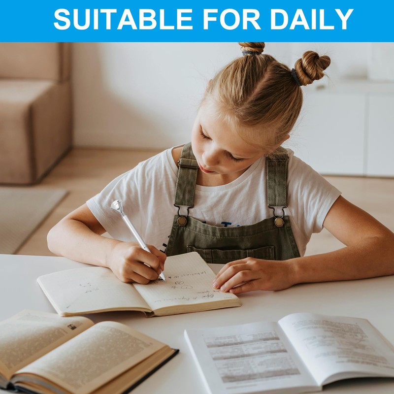 PATIKIL Black Ink Ballpoint Pen, 12 Pack Crystal Diamond Twist