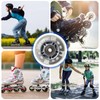 Porfoyo 8 Stück Inline Skate Rollen 72mm Inline Skate Räder,