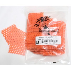 Bonsai Jack (50 2x2 Inch Ultra Rigid Bonsai Pot Mesh Drainage Screens