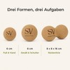 SeraVital Fascia Ball Set Cork: Massage Ball 6/8 cm and