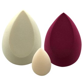 Beauty - Flawless Beauty Makeup Sponge Set - Your Secret to Effortless Make up Magic! 3pcs Blender for Liquid, Cream and Powder, Latex Free & Vegan Makeup Sponge (Cream-Brown)
