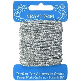 Design Works Crafts 10202 Glitter Silver Yarn Card