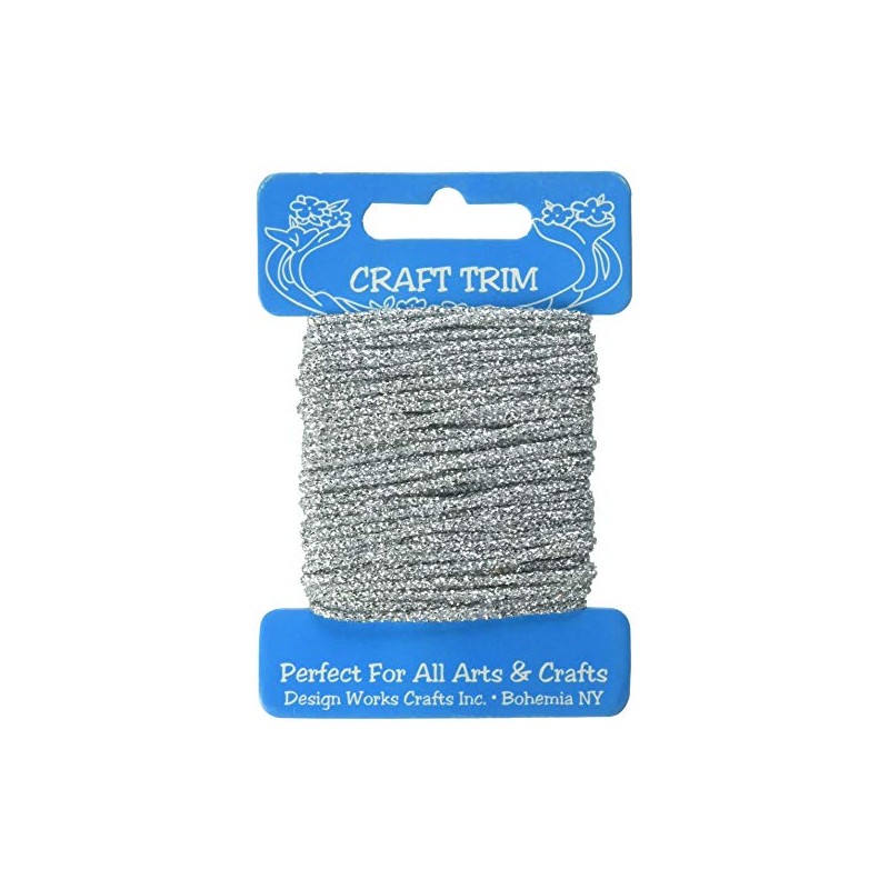 Design Works Crafts 10202 Glitter Silver Yarn Card
