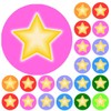 900 Colourful Stars Mini Dot 10mm Spot Reward Stickers for