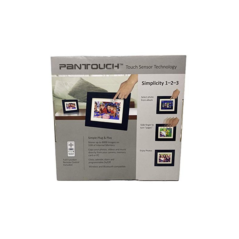 Pandigital 7lcd Digital Photo Frame Pantouch Edge Sensor Tech.