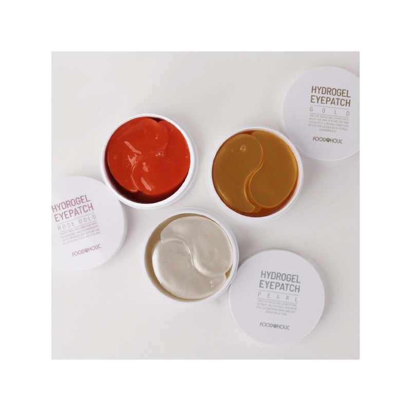 (1+1) Hydrogel Eye Patch Gold/Rose Gold/Pearl (60 sheets) (Choose 1)