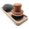 Happitasa Silicone Kitchen Sink Organizer Tray, Sponge Holder and Countertop
