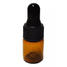 Meliars Frasco Gotero 2 Ml Ambar Bulbo Negro (100 Piezas)