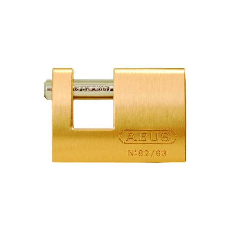 ABUS 82/63 Monoblock Brass Padlock Keyed Different