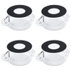Antrader 4-Pack Protective Cover Round Push Button Switch Protector Clear