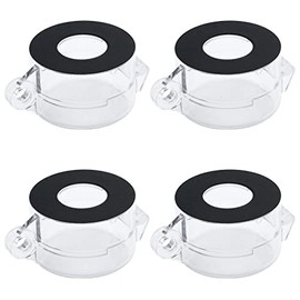 Antrader 4-Pack Protective Cover Round Push Button Switch Protector Clear for 22mm Diameter Push Button Switch