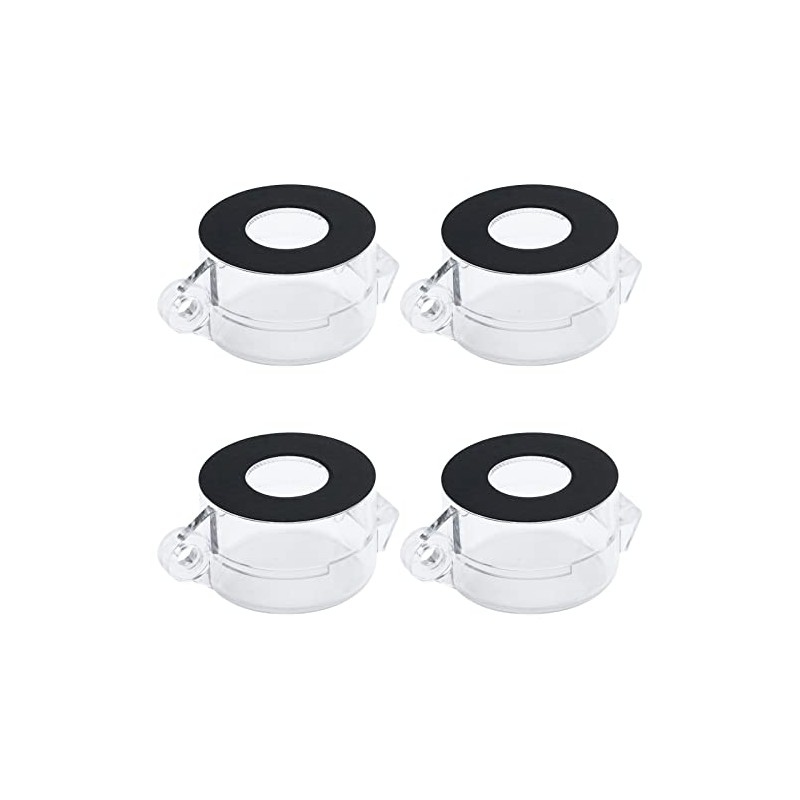 Antrader 4-Pack Protective Cover Round Push Button Switch Protector Clear