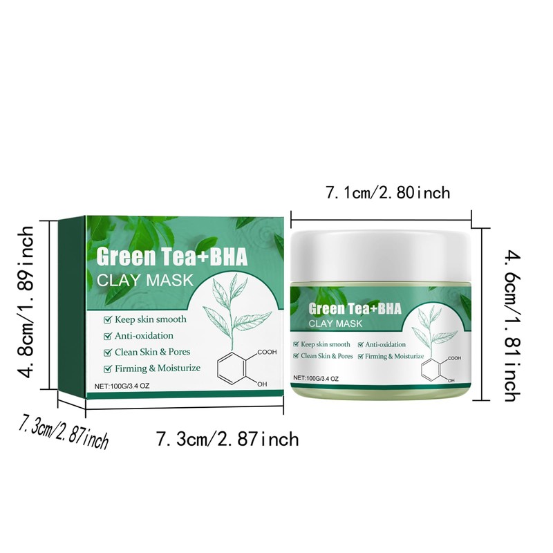 Deep Cleansing Smearing,Hautpflege, Ölkontrolle, Mitesser Akne Entferner,Deep Clean Green Mask