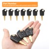 UOCAI 10 Pcs Ignition Key 5P8500, Universal Construction Machinery Keys,
