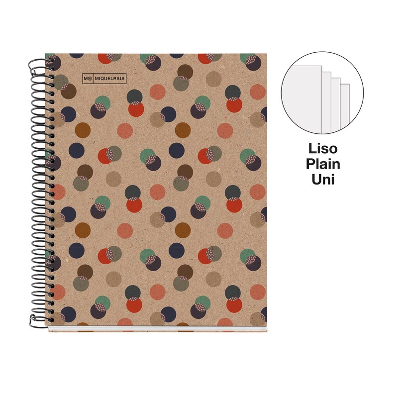 Miquelrius - A5 Notebook Smooth Sheets 80gsm Recycled Paper 80