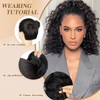 Curly Ponytail Extensions with Drawstring for Black Women Curly Clip