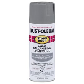 RUST-OLEUM COld Galvanizing Compound, Grays Flat Silver , 16oz. - 7785-830