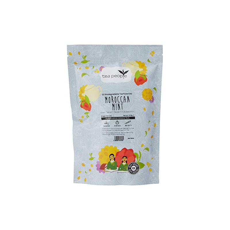 Tea People Moroccan Mint - 50 Pyramid Refill Pack