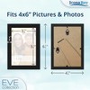 Icona Bay 4x6 Black Picture Frame, Modern Double-Beveled Frame, Tabletop