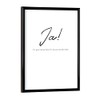 artboxONE Poster with Black Frame 18 x 13 cm Typography