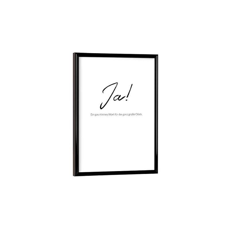 artboxONE Poster with Black Frame 18 x 13 cm Typography