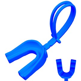 ARGOMAX Mouth Guard Sports, Hockey, Lacrosse, Baseball, Wrestling Moutguard, Gel Max Heavy Duty Protection & Custom Fit, Football Mouth Guard with Strap, Adult & Youth Mouthguard, Blue.