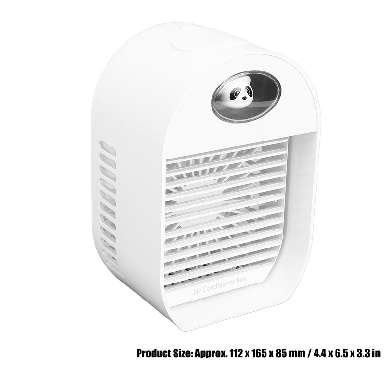 100mL LED Air Cooler Portable Desktop Cooling Fan USB Powered