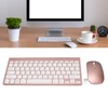 Keyboard Mouse Set 2.4G USB Thin Ergonomic Mute for Computer