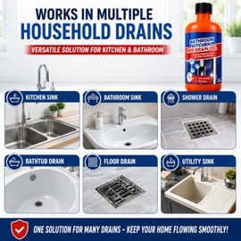 Drain Clog Remover, Liquid Plumber Drain Cleaner, Sink Cleaner, Pipe Cleaners for Shower or Sink Drains, Professional Toilet Unclogs and Removes Hair, Blockage (2 pcs)