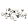 CRAFTMEMORE 3/8" Fancy Leather Rivets Round Rapid Rivet Studs for