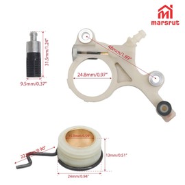 Oil Pump Worm Gear Fits for Stihl MS271 MS271C MS291 MS291C MS 271 Oiler Filter Kit Replace 1141 640 3203 OEM Part, Garden Chainsaws Parts Supplies for Gardening Hand Tools