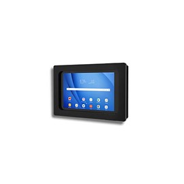 TABcare Anti-Theft Acrylic VESA Enclosure for Galaxy TAB 3 4 8.0" Tablet with Free Wall Mount Kit & 90-Degree Angle Charge Cable (TAB 3/4 8.0, Black)