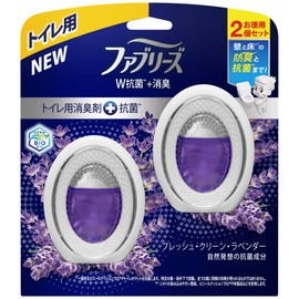 Febreze W Deodorizing Toilet Deodorizer + Antibacterial Fresh Clean Lavender 2.2 fl oz (6 ml) x 2