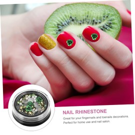 Ipetboom Nail Accessories 5 Boxes Flower Nail Beauty Rhinestone Floral Decorations Metal Decor Nail Jewels Zircon Rhinestones Nail Gems Flower Accessories Rhinestone Decor Charm Opal Resin