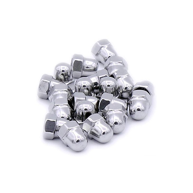 M5 (5mm) Dome Cap Nut - Steel (Pack of 20)