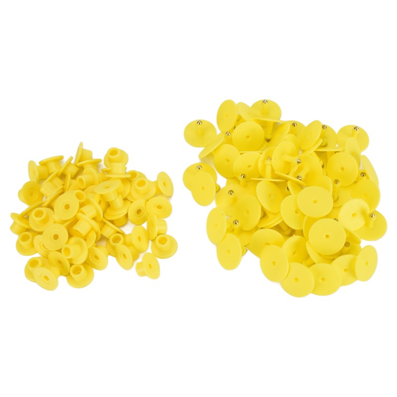 100PCS Animal Round Ear Tags Easy to Distinguish and Use