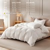 BFS HOME Linen Duvet Cover Full Size - Soft Breathable