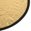 Silver Gold 2 In 1 Reflector Portable Mini Round Light