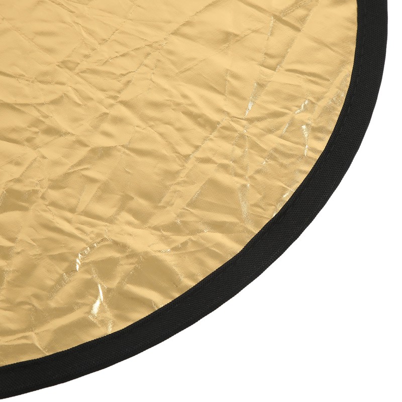 Silver Gold 2 In 1 Reflector Portable Mini Round Light